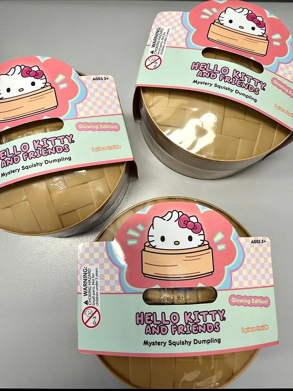 Viral Sanrio Hello Kitty and Friends Mystery Squishy Dumpling Set of 3